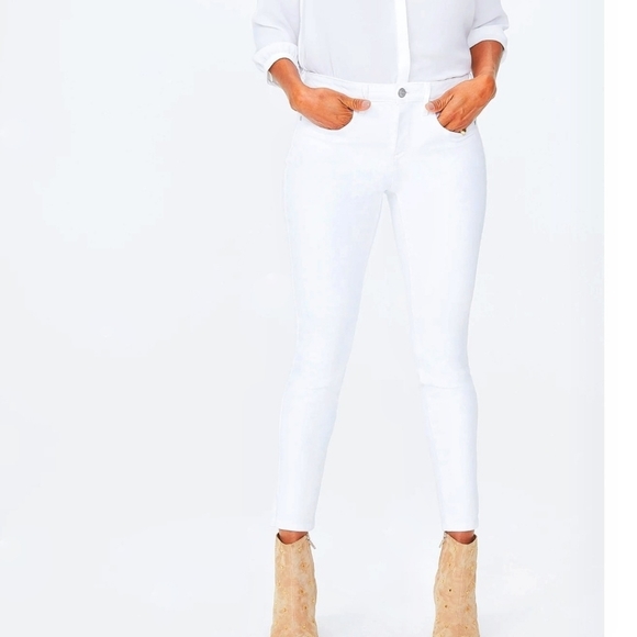 NYDJ White Curves 360 Jeans Embroidered Side Vent - Picture 3 of 12